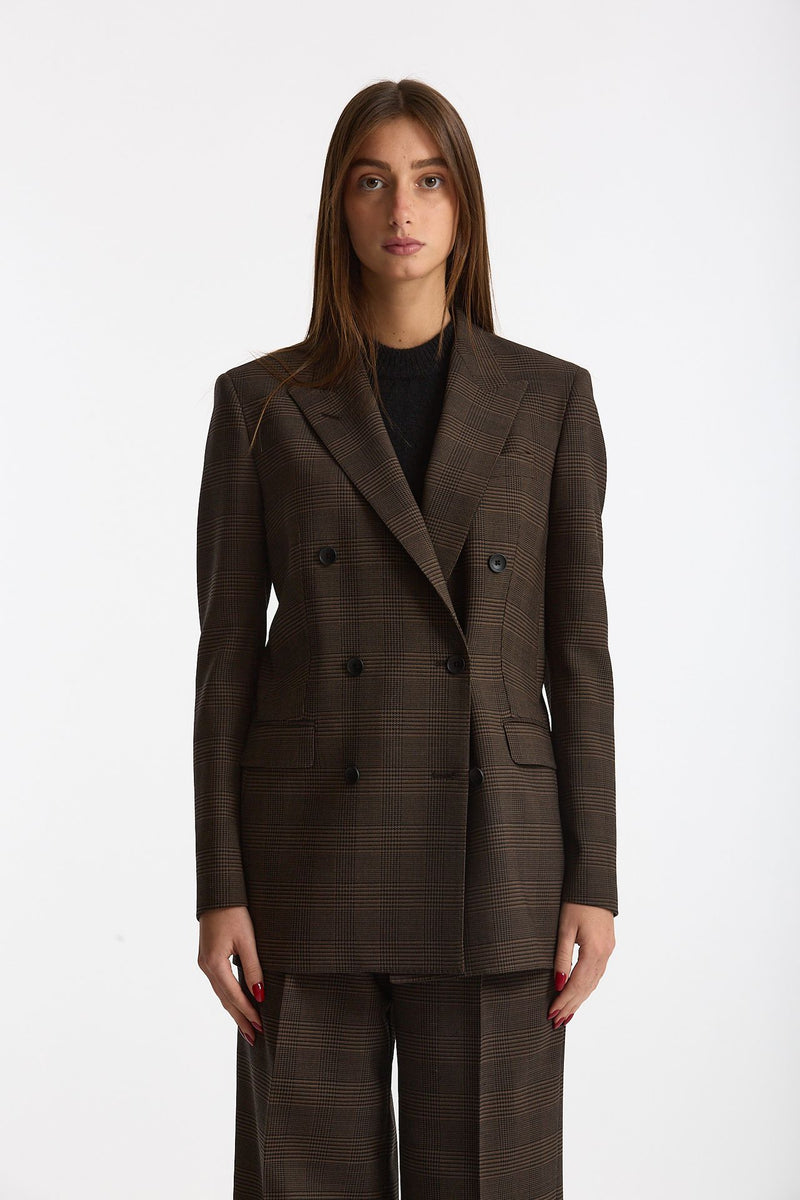 Tailleur doppiopetto T-JASMINE marrone e nero donna Tagliatore - 3