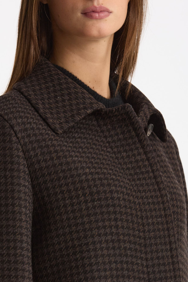 Cappotto dritto JANE Pied de poule donna Tagliatore - 4