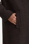 Cappotto dritto JANE Pied de poule donna Tagliatore - 5