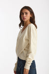 Maglia scollata panna donna Federica tosi - 1