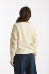 Maglia scollata panna donna Federica tosi - 4