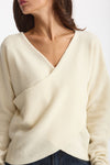 Maglia scollata panna donna Federica tosi - 2