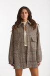 Camicia over in principe di Galles scozzese donna Federica tosi - 1
