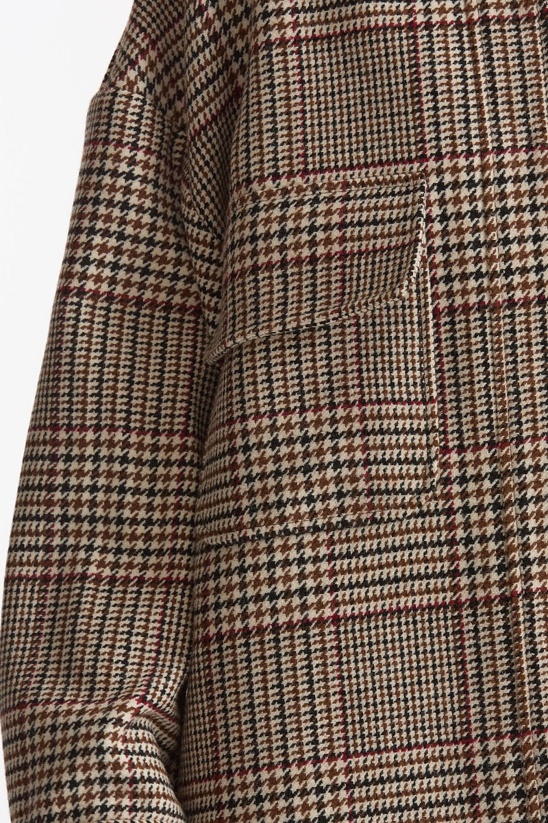 Camicia over in principe di Galles scozzese donna Federica tosi - 5