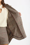 Camicia over in principe di Galles scozzese donna Federica tosi - 7