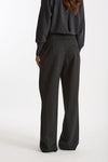 Pantalone con sormonto antracite donna Federica tosi - 3