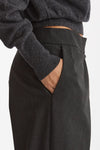 Pantalone con sormonto antracite donna Federica tosi - 7