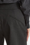 Pantalone con sormonto antracite donna Federica tosi - 8