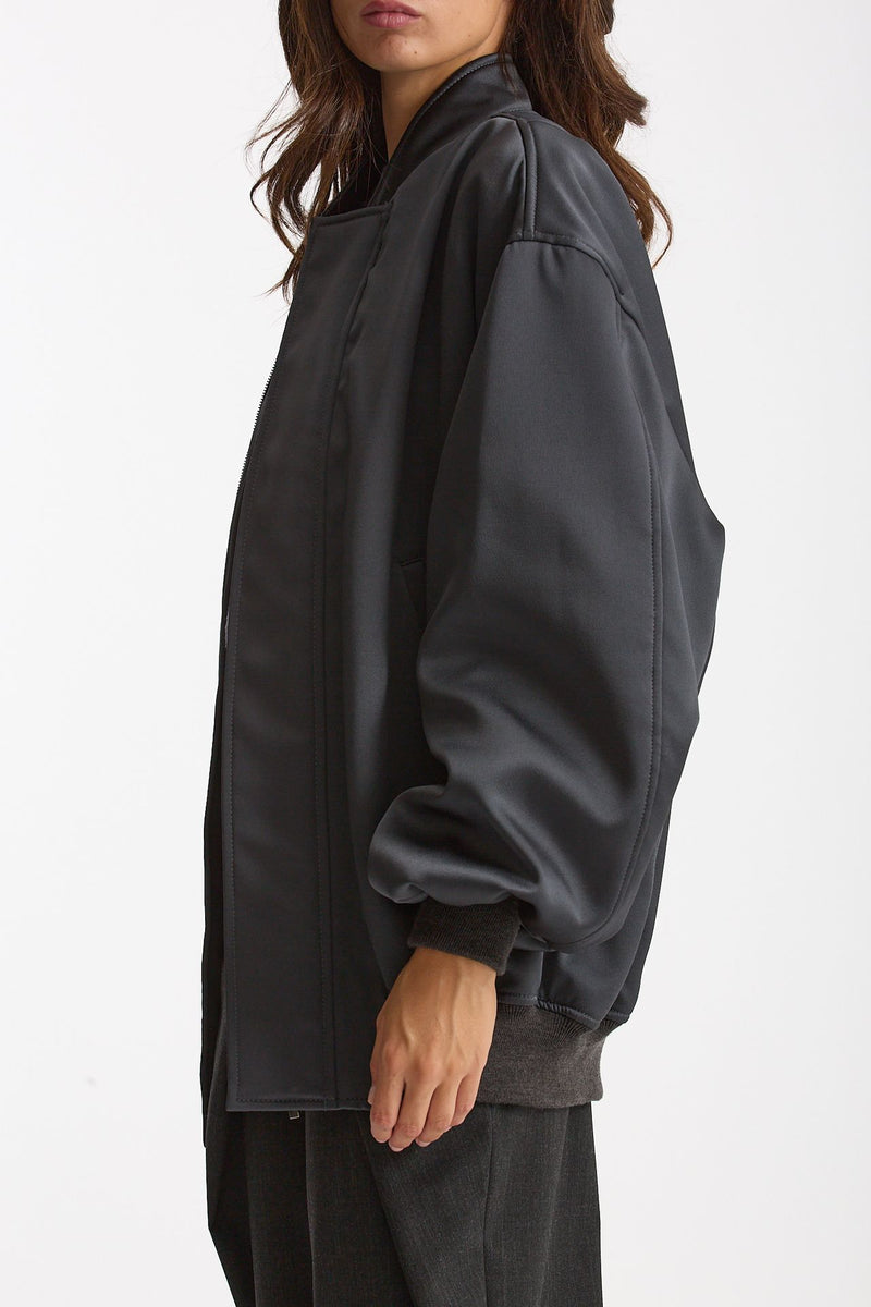 Bomber over grigio antracite donna Federica tosi - 4