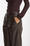 Pantalone stampa cocco marrone testa moro donna Federica tosi - 4
