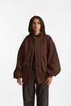 Bomber over marrone donna Federica tosi - 1