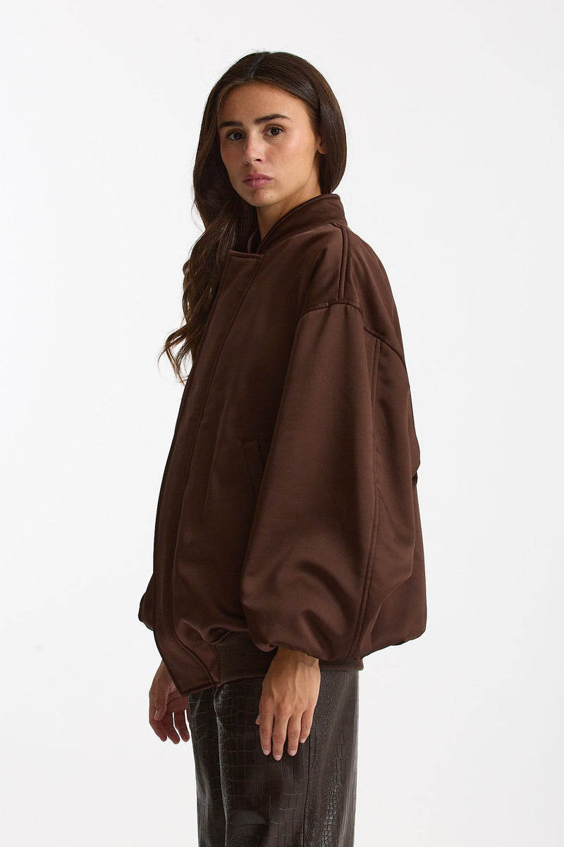 Bomber over marrone donna Federica tosi - 3