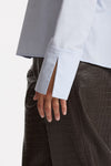Camicia coreana azzurro donna Federica tosi - 6