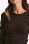 Abito midi in maglia marrone donna Federica tosi - 7