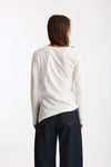 T-shirt asimmetrica bianco donna Woc - 1