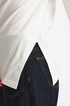 T-shirt asimmetrica bianco donna Woc - 5