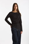 T- shirt maniche lunghe nero donna Woc - 1
