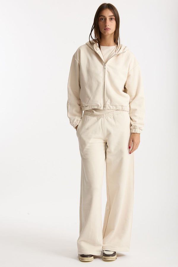 Pantalone in felpa beige donna Woc