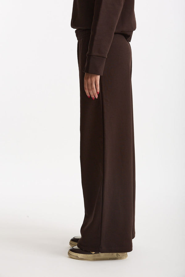 Pantalone in felpa marrone donna Woc