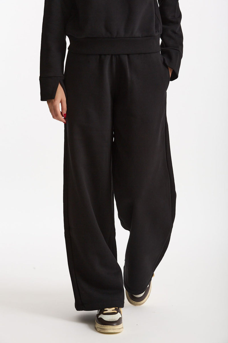 Pantalone in felpa nero donna Woc - 1