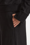 Pantalone in felpa nero donna Woc - 5