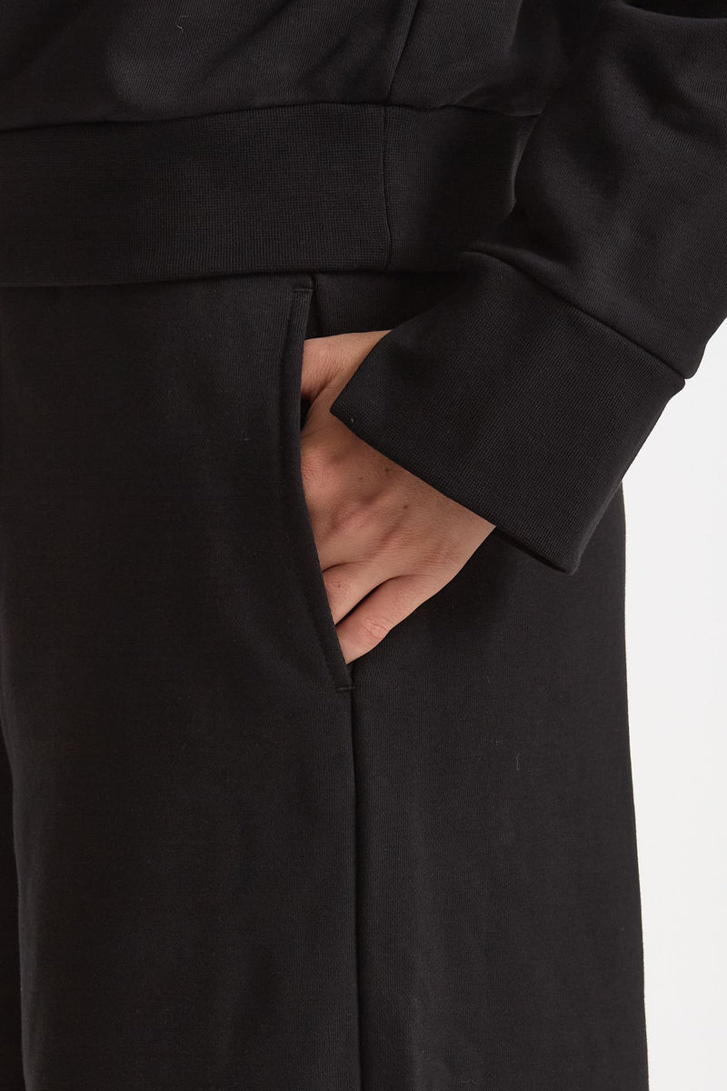 Pantalone in felpa nero donna Woc - 5