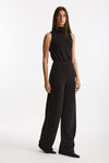 Jumpsuit smanicata nero donna Woc - 4
