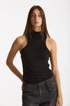 Maglia doppia nero donna Woc - 4