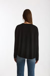 Maglia girocollo in flexwool nero donna Zanone - 3