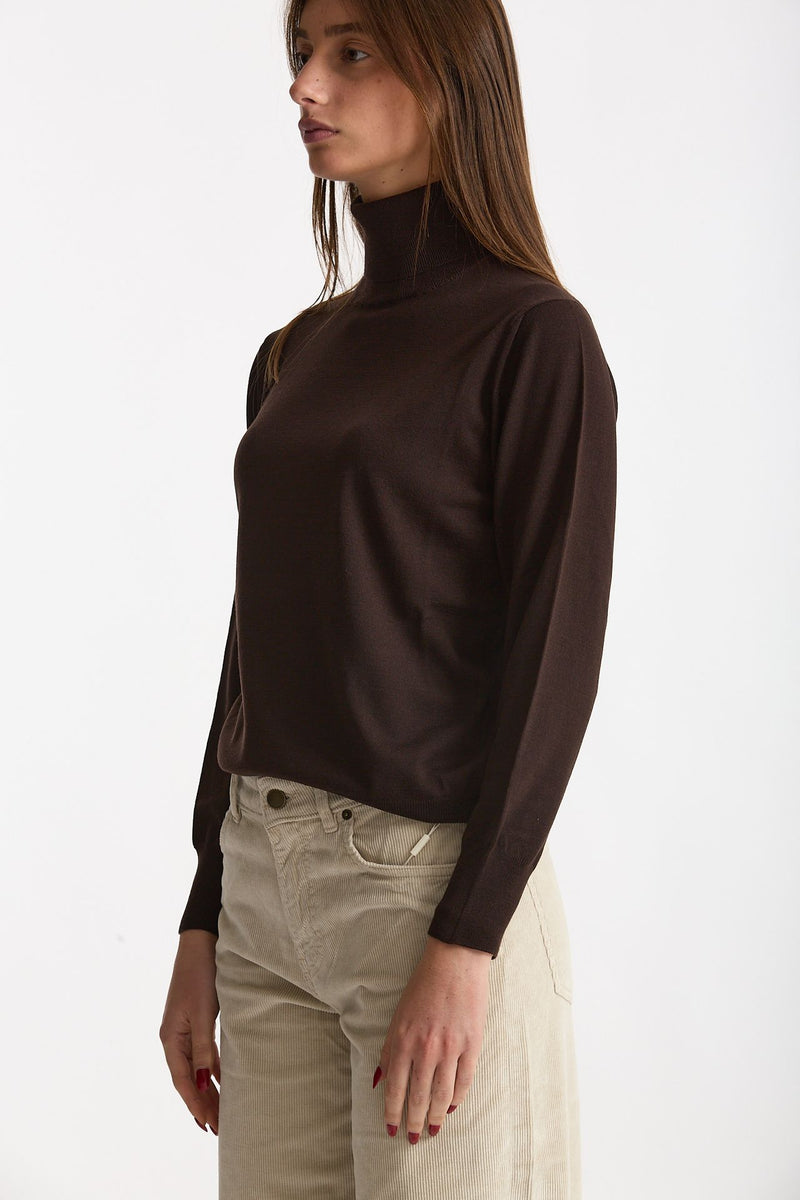 Dolcevita morbida in flexwool marrone donna Zanone - 2