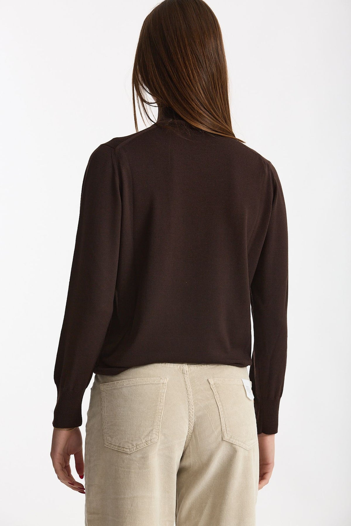 Dolcevita morbida in flexwool marrone donna Zanone - 3