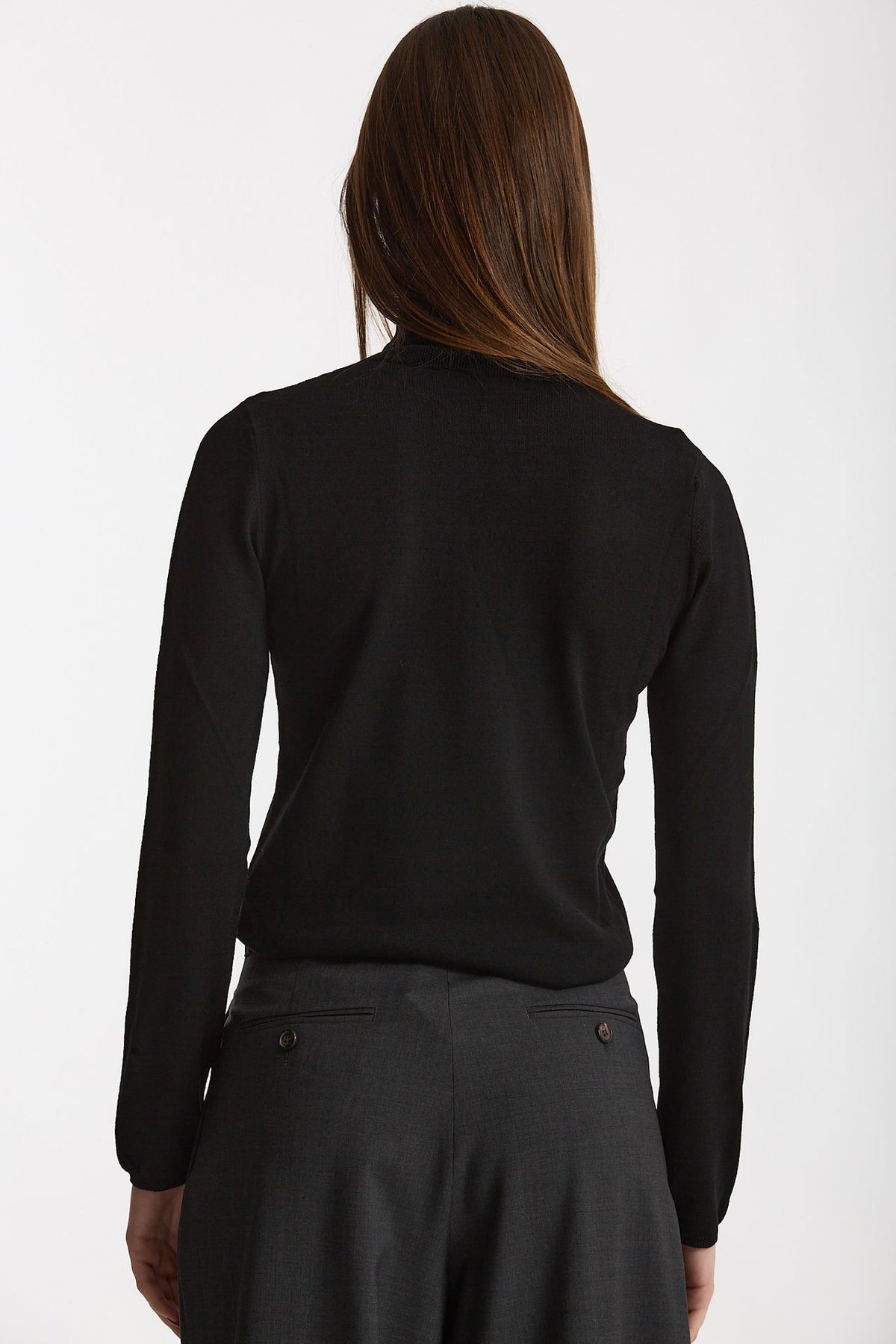 Dolcevita slim in flexwool nero donna Zanone - 4
