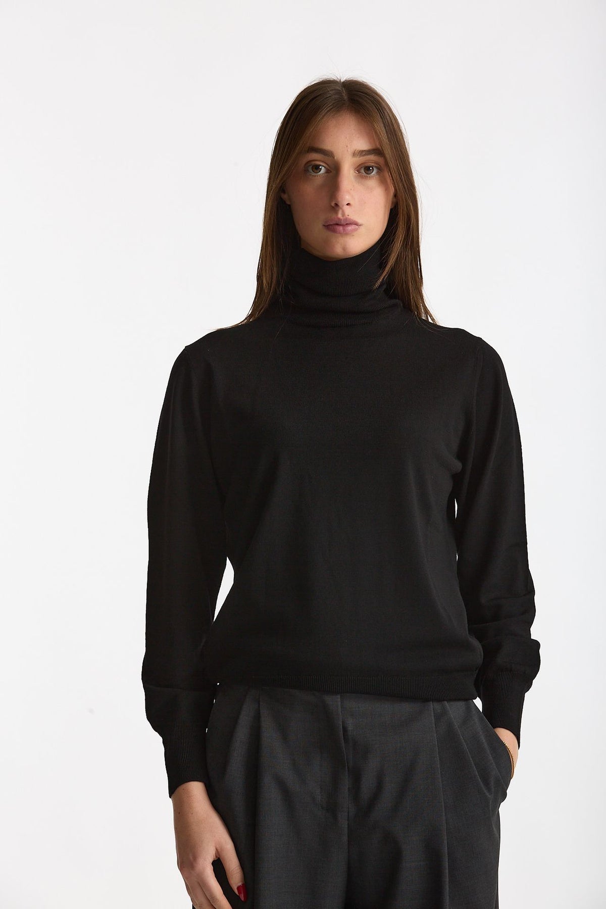 Dolcevita morbida in flexwool nero donna Zanone - 3