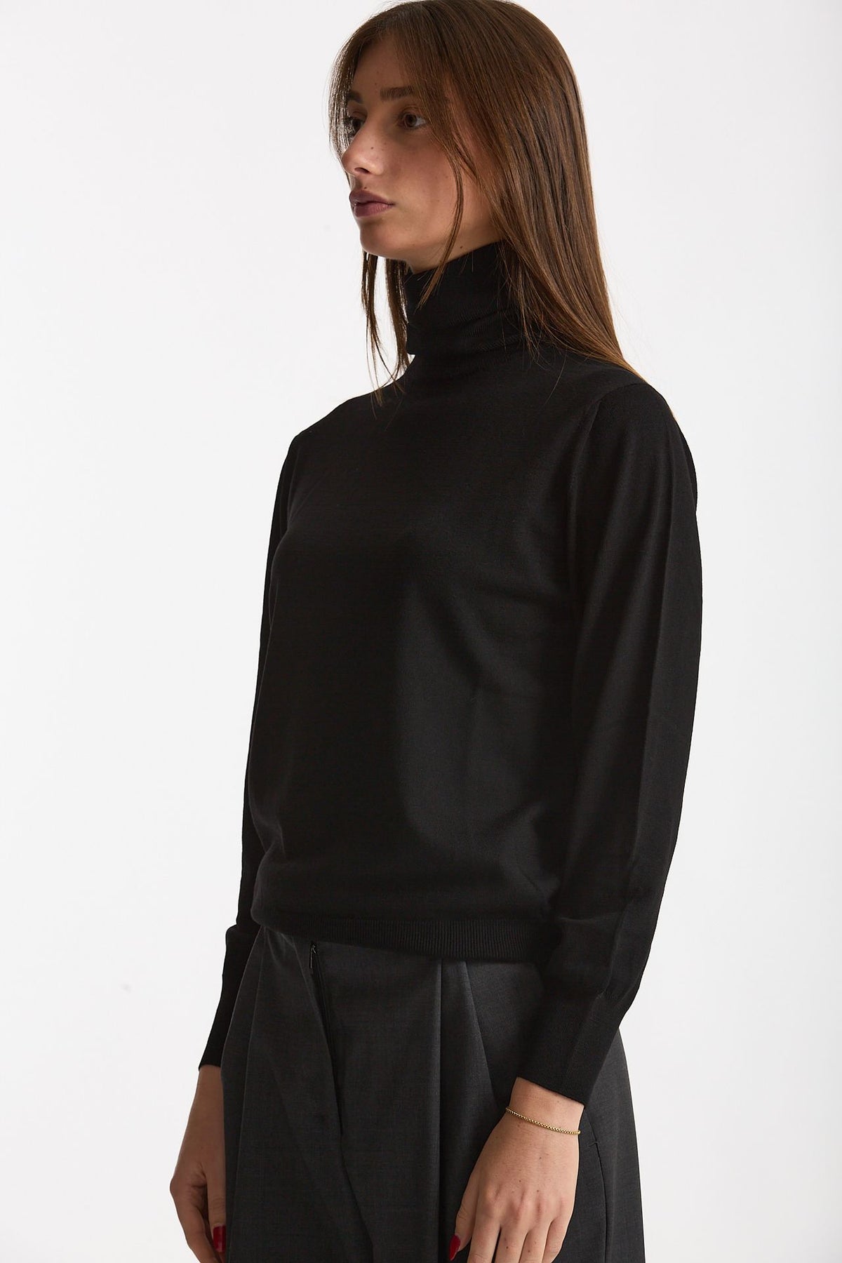 Dolcevita morbida in flexwool nero donna Zanone - 1