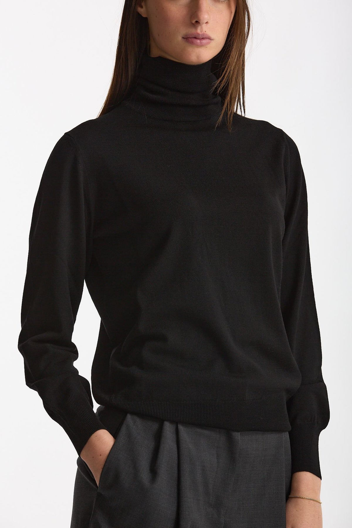 Dolcevita morbida in flexwool nero donna Zanone - 2