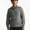 maglia full zip in lana e cashmere grigio uomo Atomo factory - 8