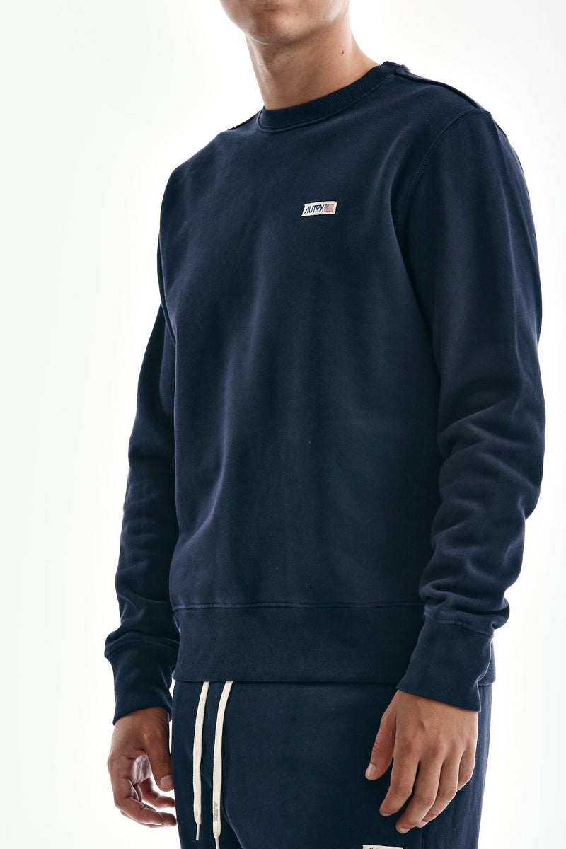 felpa in cotone blu uomo Autry - 3