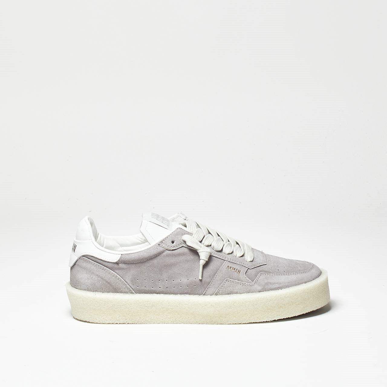 sneakers in pelle e suede grigio uomo Akman - 8