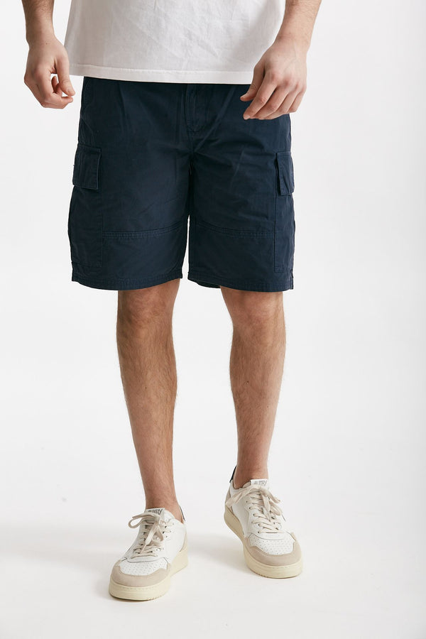 bermuda in cotone ripstop blu uomo Barbour