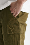 bermuda in cotone ripstop verde militare uomo Barbour - 7