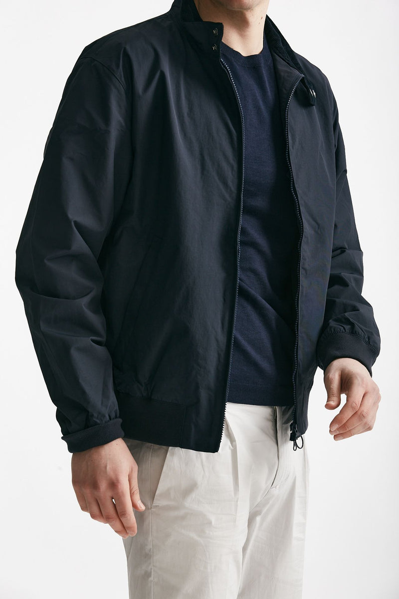 bomber royston jacket in nylon blu uomo Barbour - 4