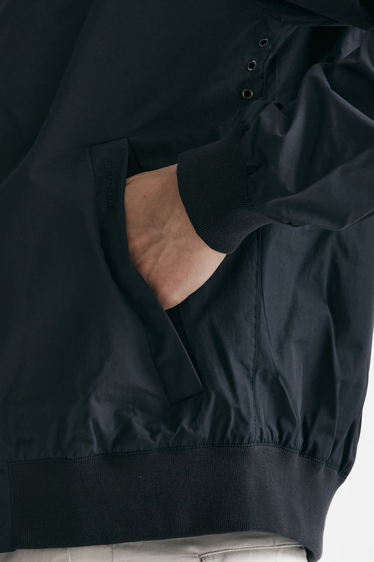 bomber royston jacket in nylon blu uomo Barbour - 8