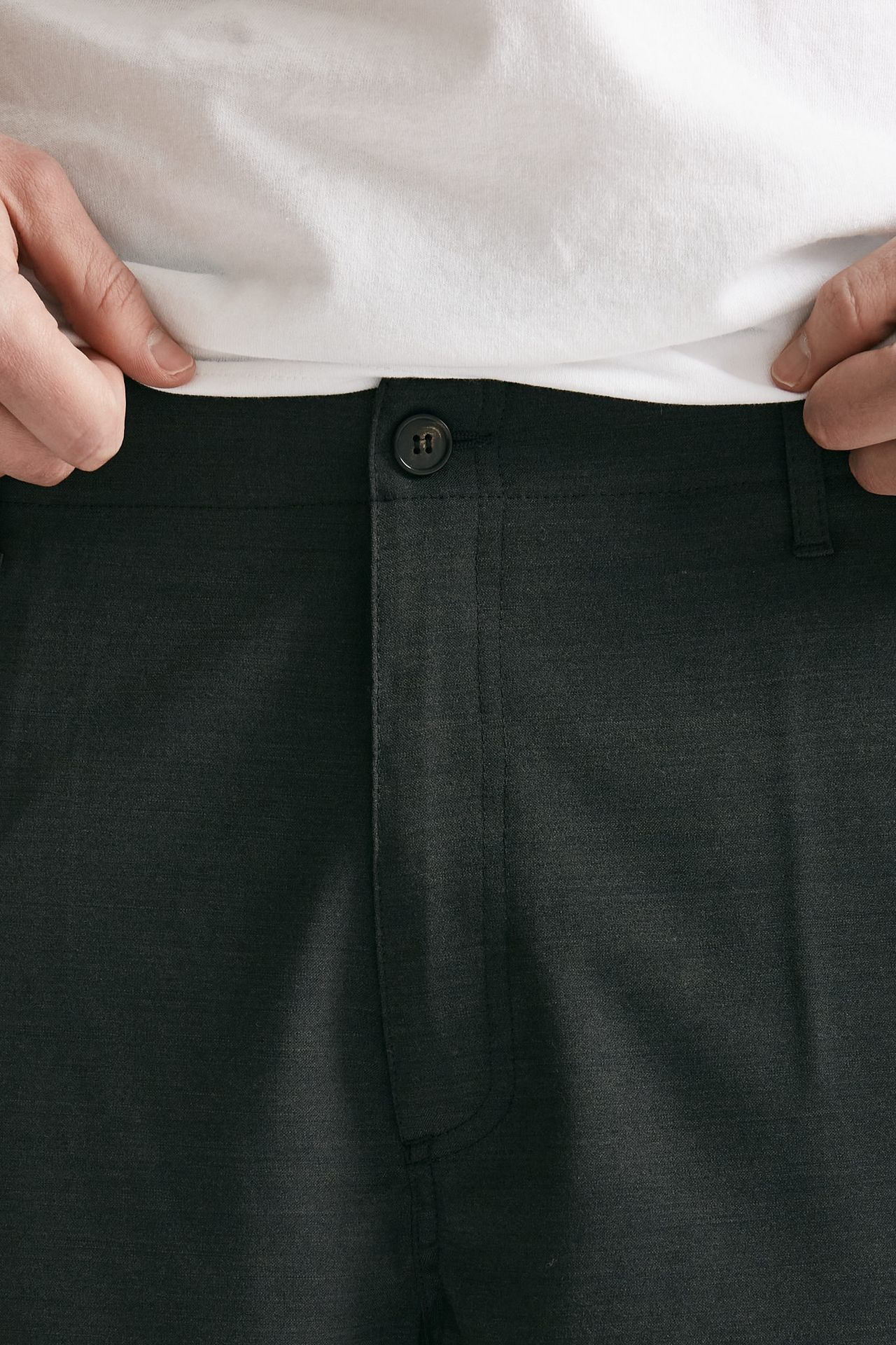 bermuda poliestere e lana stretch grigio antracite uomo Covert - 5