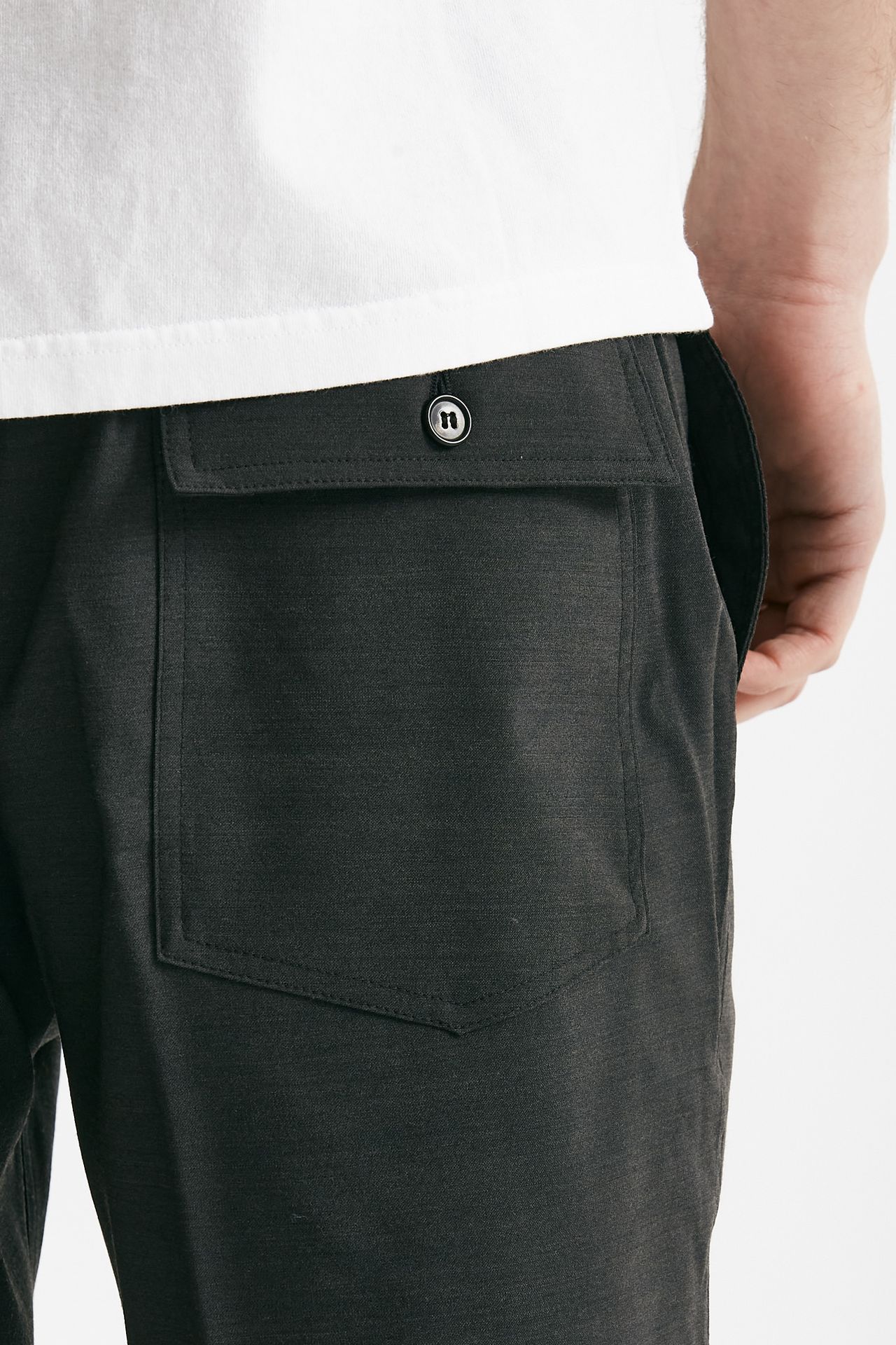 bermuda poliestere e lana stretch grigio antracite uomo Covert - 7