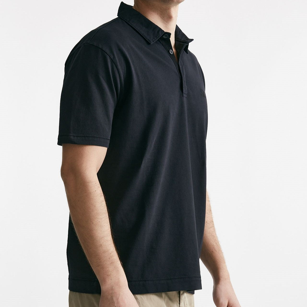 polo in cotone logo polo blu uomo C.p. company - 6