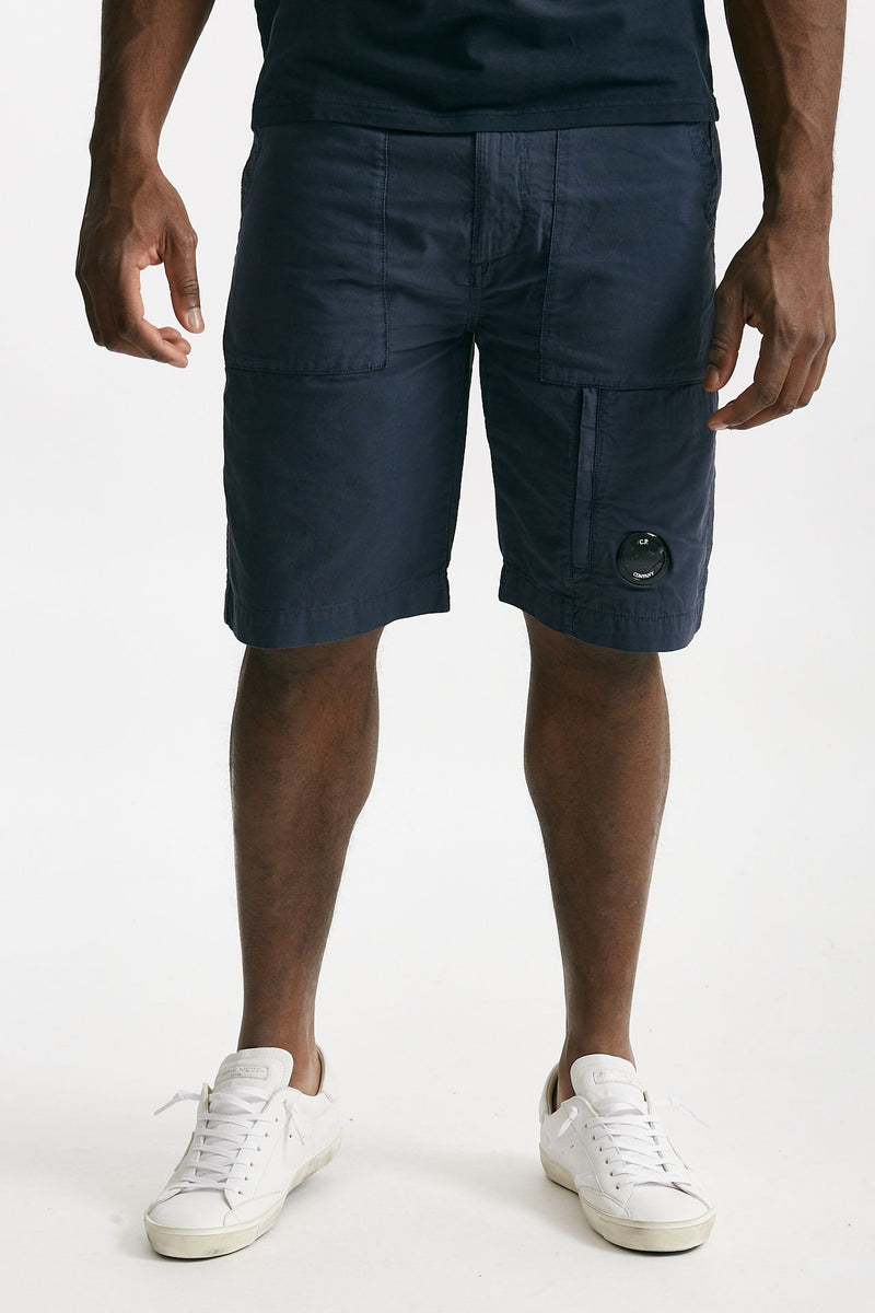 bermuda in cotone ottoman fermo blu uomo C.p. company - 1