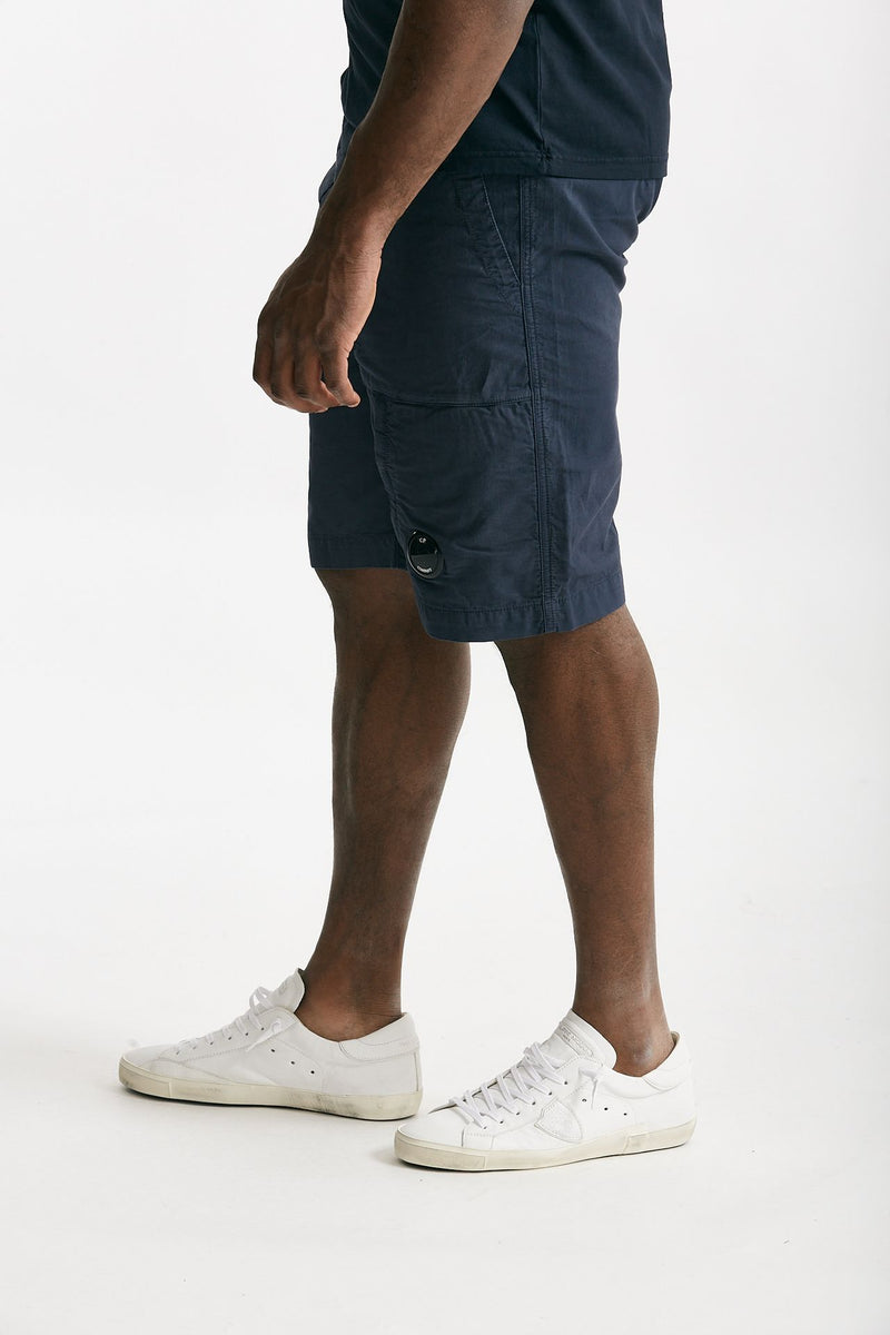 bermuda in cotone ottoman fermo blu uomo C.p. company - 2