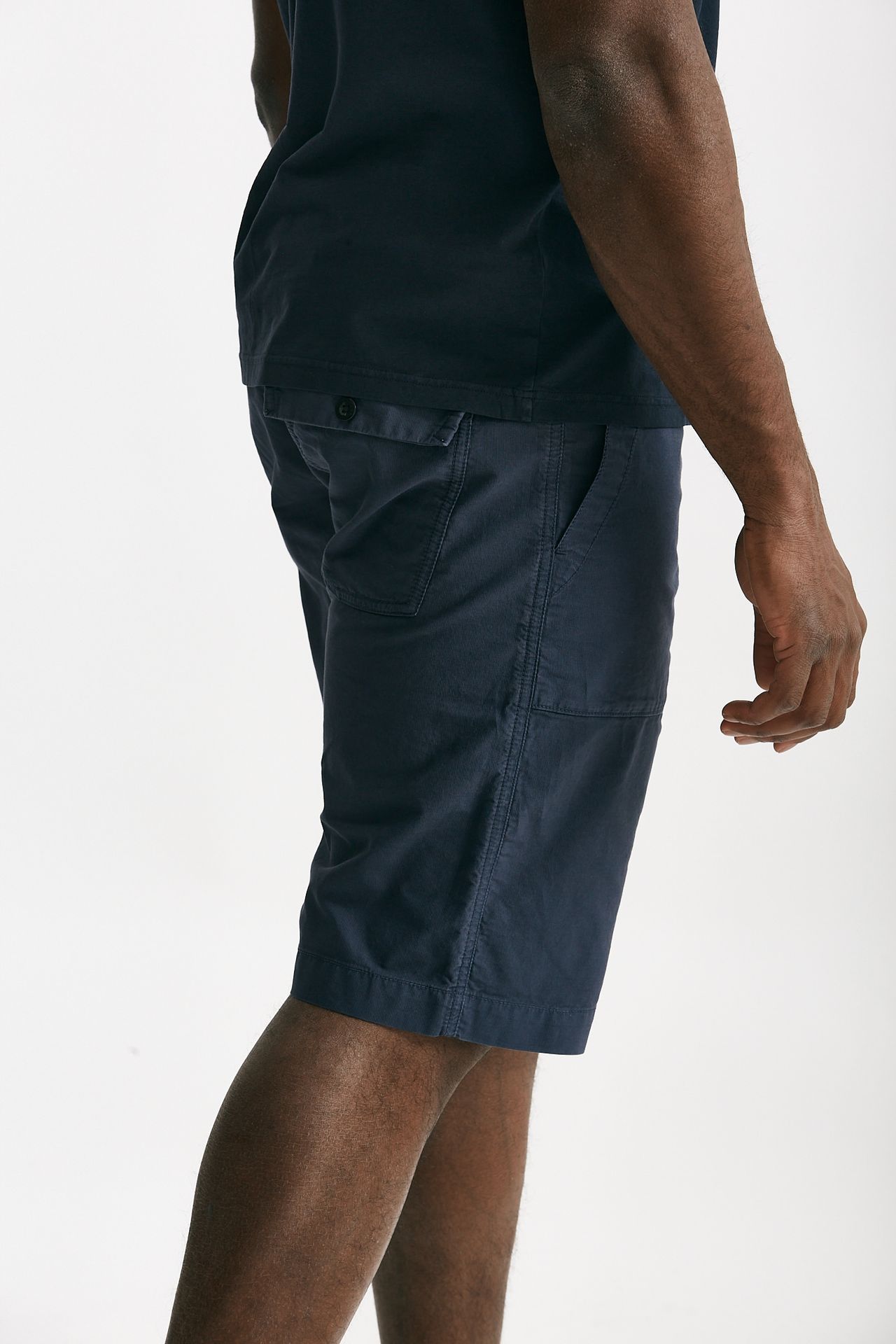 bermuda in cotone ottoman fermo blu uomo C.p. company - 3