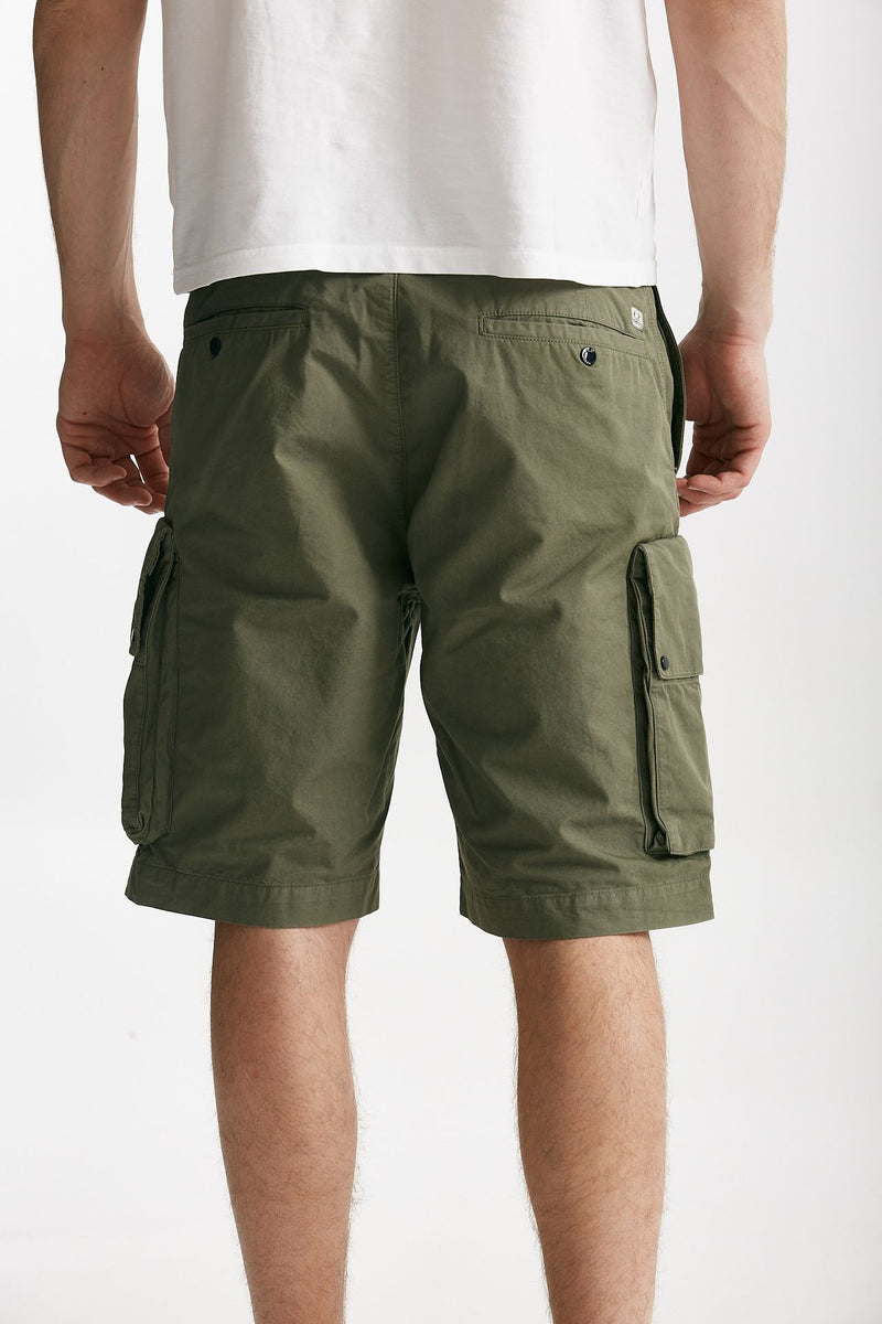 bermuda in cotone gabardine fermo militare uomo C.p. company - 3