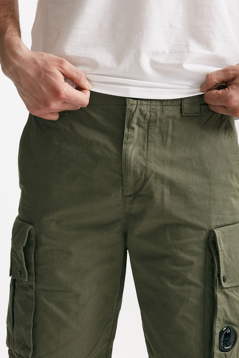 bermuda in cotone gabardine fermo militare uomo C.p. company - 5